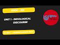 Indological Discourse | BSOC 102 Unit 1 | IGNOU BA Sociology
