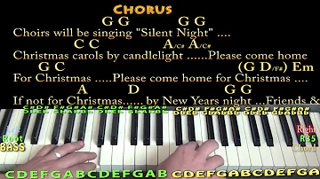 Please Come Home For Christmas (Eagles) Piano Cover Lesson in G with Chords/Lyrics