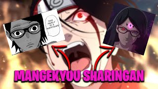 Animellow Explore - LEAKS: In latest Boruto's chapter Sarada has finally  Awakened her Mangekyou Sharingan! Also Boruto Manga going on hiatus for 3  months