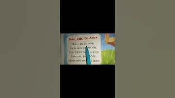 English Poem-( Rain Rain Go Away) #kindergarten #kidsvideos #kidslearning #kid