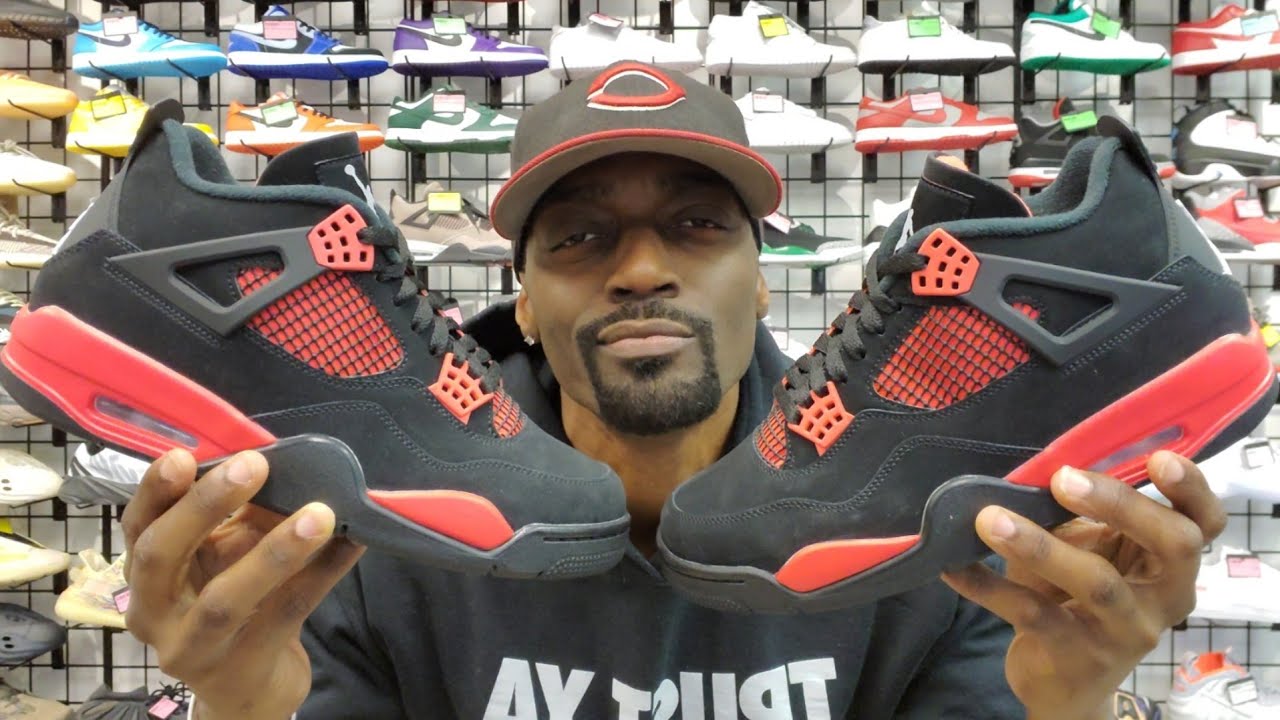 JORDAN 4 RED THUNDER EARLY REVIEW!! ARE THEY WORTH THE HYPE?? YALL ...