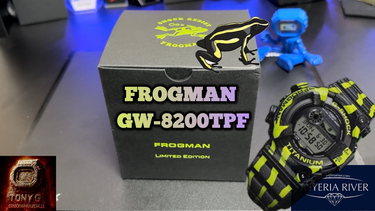 G-Shock Frogman GW-8200TPF Limited Edition Frog Dart - YouTube