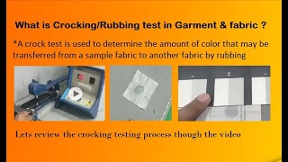 How to perform crocking test #Garment#performance test