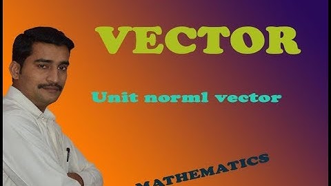 Unit normal vector - Advanced calculus & numerical method