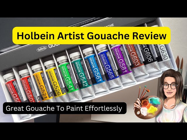 Holbein : Artists' : Gouache Paint : 15ml : Set of 12 - Gouache