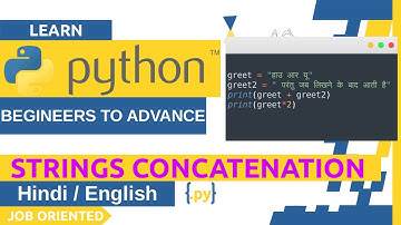 Concatenation in String | Concatenate Two String | Python Tutorial For Beginners | CodeWithRonny