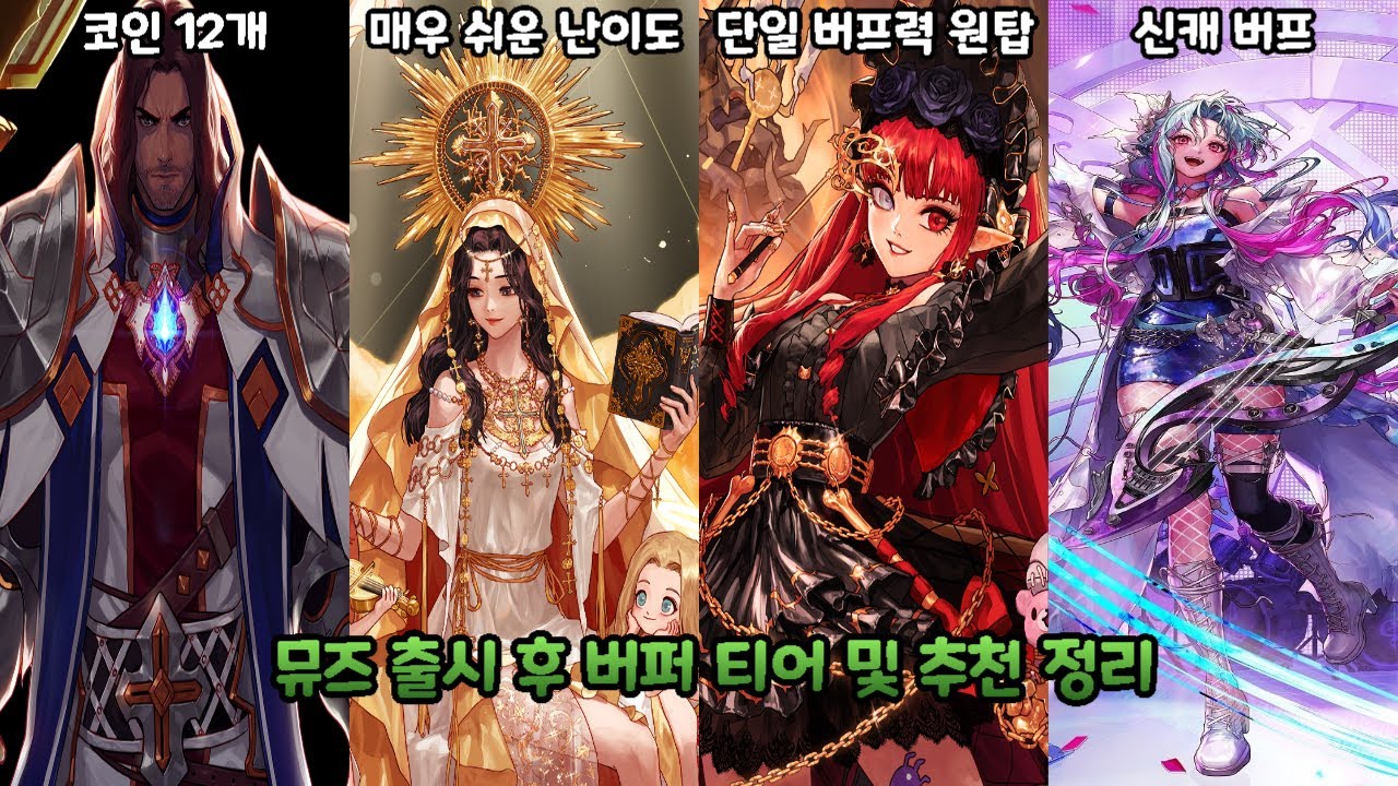 [던파]뮤즈 출시 후 버퍼 티어 및 추천