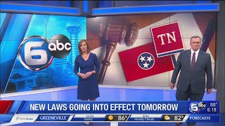 New TN laws going into effect tomorrow