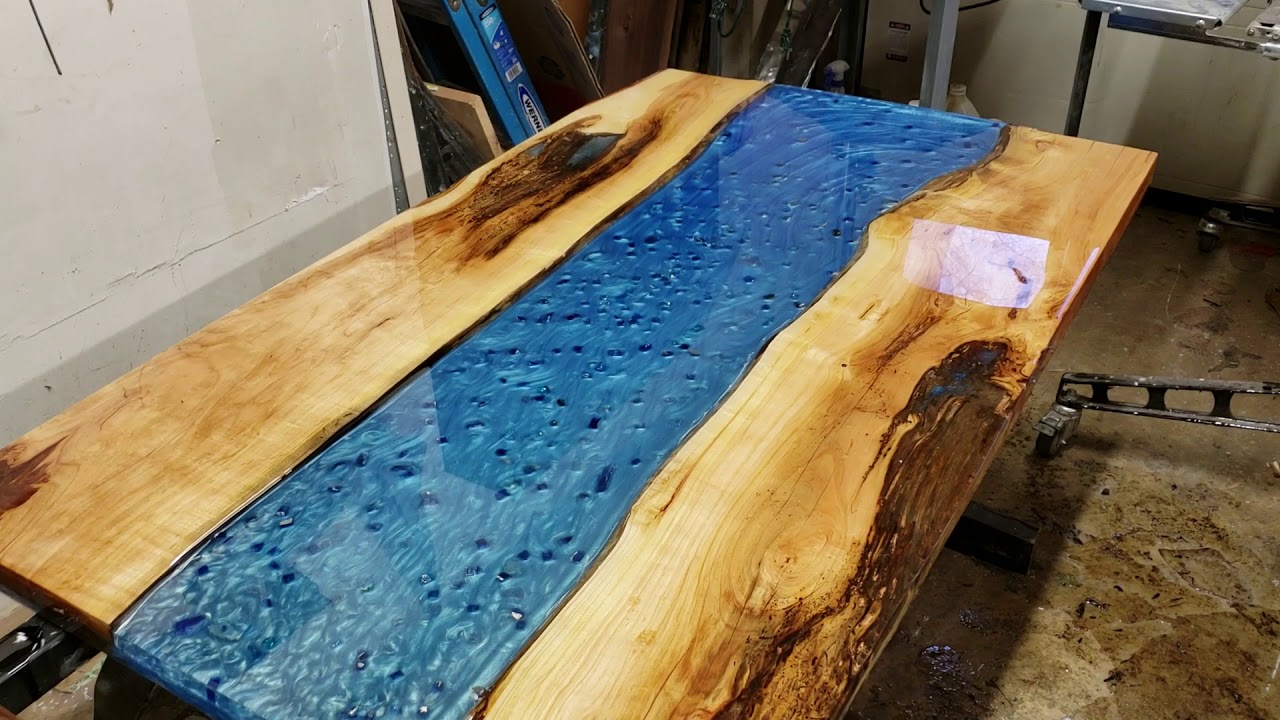 Colleen - Cherry Slabwood Live Edge River Table - Custom Dining Table Final Review