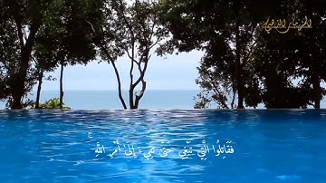 سورة الحجرات مكتوبة للقارئ محمد هشام Surat Al-Hujurat Mohamed hicham HD