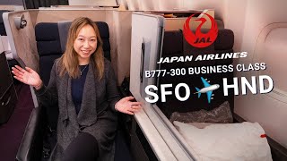 Japan Airlines Business Class ✈ SFO to HND | Boeing 777300