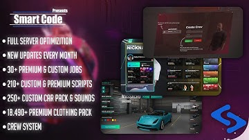 SmartCode V1.0 - [NoPixel V4.0 Inspired] - [Latest QBCore 2024] | #qbcore #nopixel #fivem