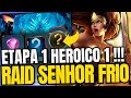 A VOLTA DA RAID DO SENHOR FRIO NA CONTA SECUNDARIA  !!! HEROICO 1 - ETAPA 1 | INJUSTICE 2 MOBILE