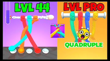 Tangle Master 3D LVL vs LVL PRO! | Levels 44 -54 GAMEPLAY WALKTHROUGH