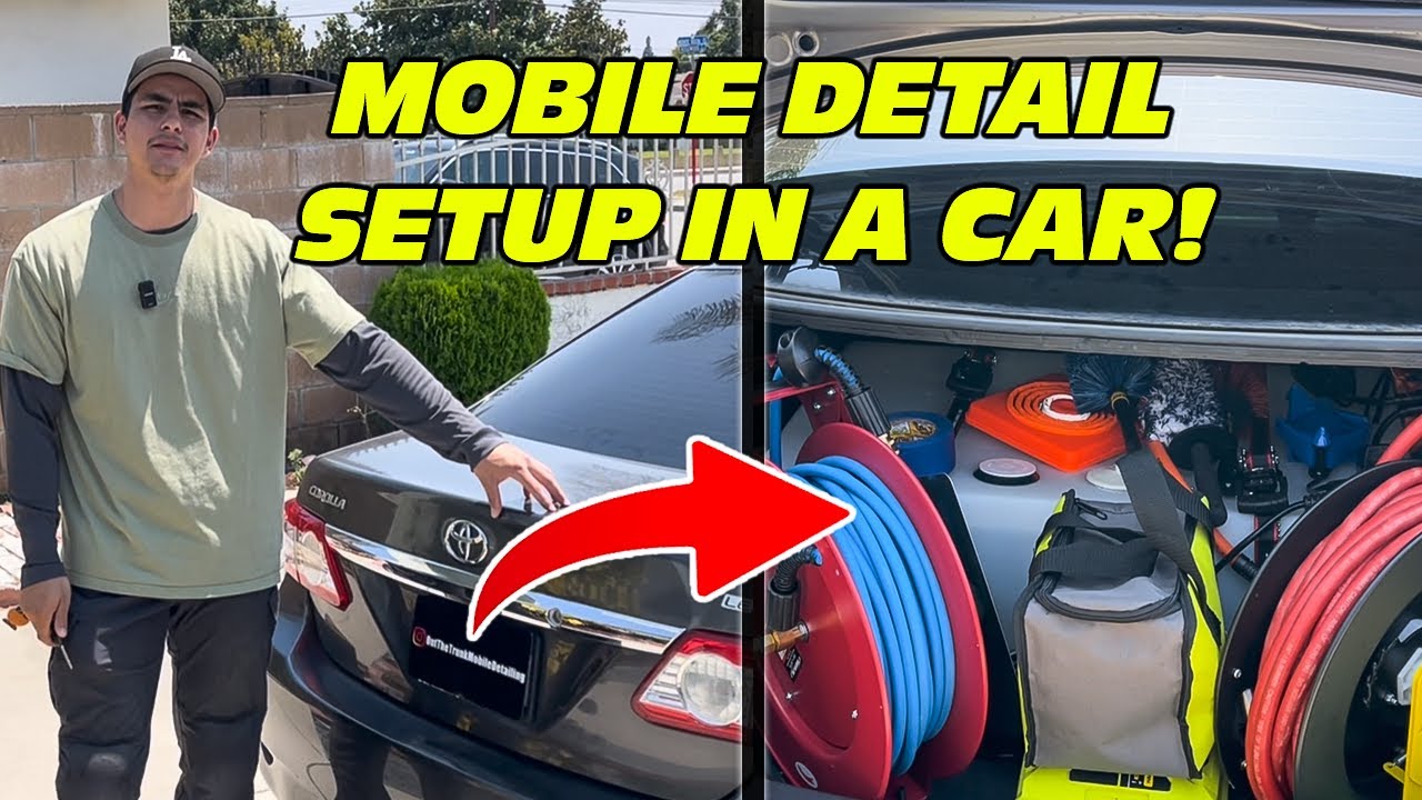 Моя мобильная установка для детейлинга прямо из машины!