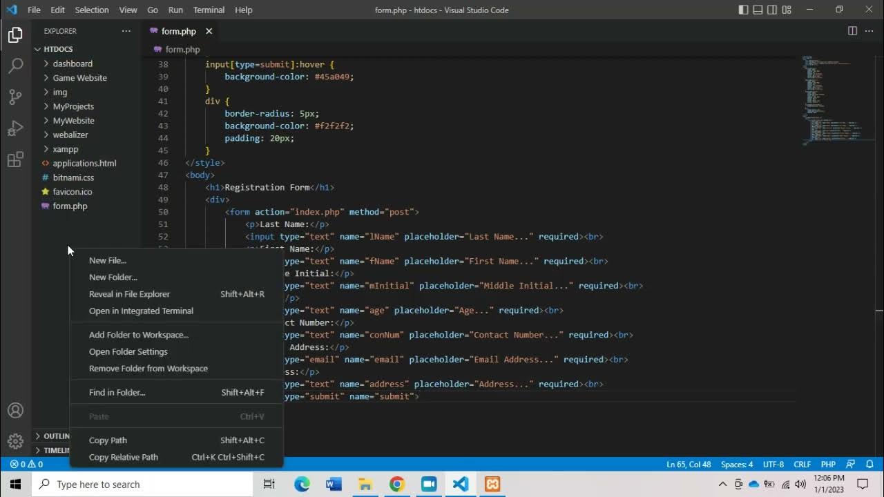 Laboratory Exercise Online Registration (Part 1) Intermediate Web ...
