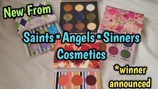 *NEW* From SaintsAngelsSinners Cosmetics! Swatches & All!  & Winner Announced😉 By Simply_ Steph