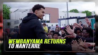 Wembanyama Shoots Hoops With Youth In French Hometown