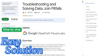 Troubleshooting and Solving Data Join Pitfalls | #GSP412 | #qwiklabs | #arcade | #solution