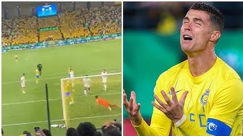 Cristiano Ronaldo OPEN GOAL miss for Al Nassr