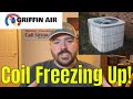 Heat Pump Freezing up. Ice or Frost. Is it normal? Repair needed? What is defrosting HVAC? video