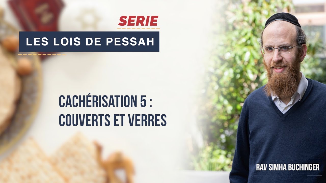 Les Lois de Pessah - Cachérisation 5 : Verres et couverts.