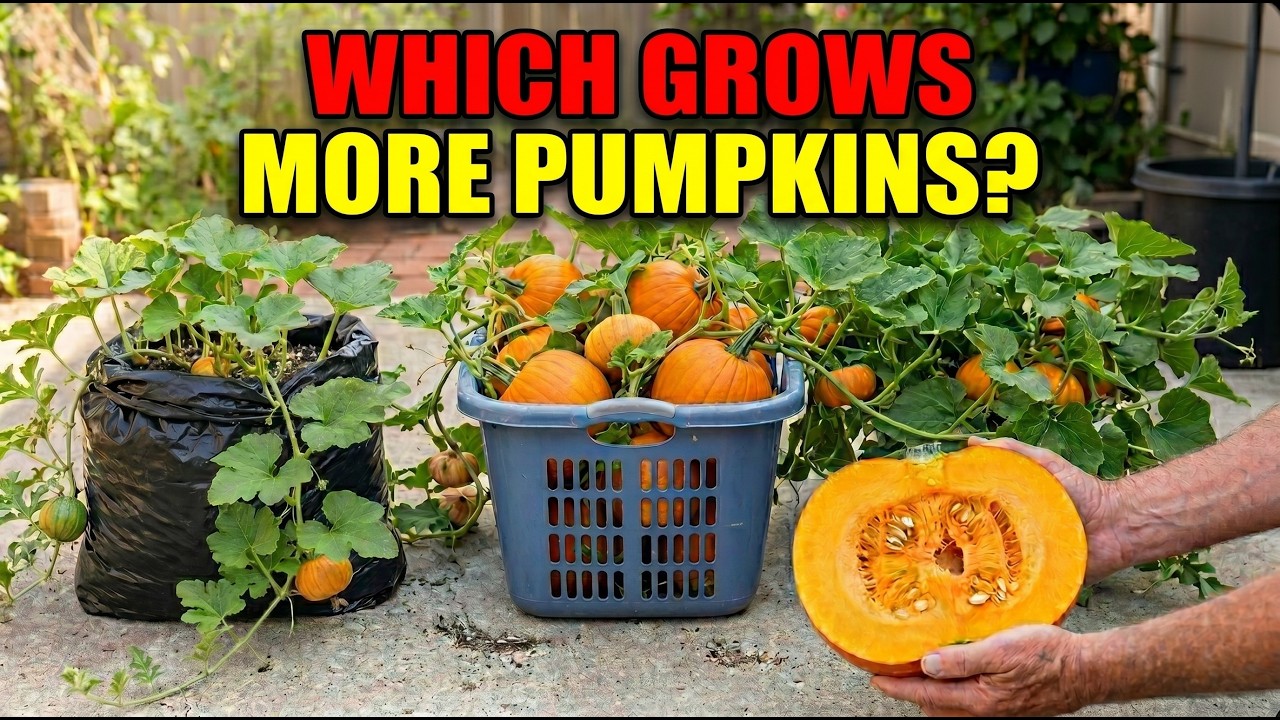 Trash Bag Or Laundry Basket? One Grows WAY More Pumpkins
