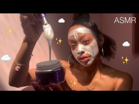 ASMR | APPLYING A FACE MASK ON YOU & MYSELF ♡ RP