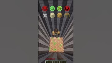 MINECRAFT: FALL DAMAGE VS SURFACES 😍 (AXEL F) #minecraft #shorts