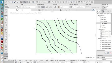 ArchiCAD 21 House Project - part 06 mesh contour heights