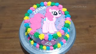 Dekorasi Kue Ultah My Little Pony Kue Ulang Tahun Kuda Poni Cake Warna Warni Lenscake Kdi