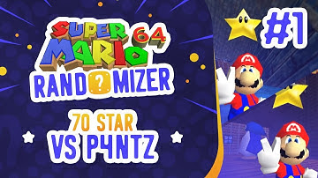 Super Mario 64 Randomizer 70 Star Race vs P4ntz #1