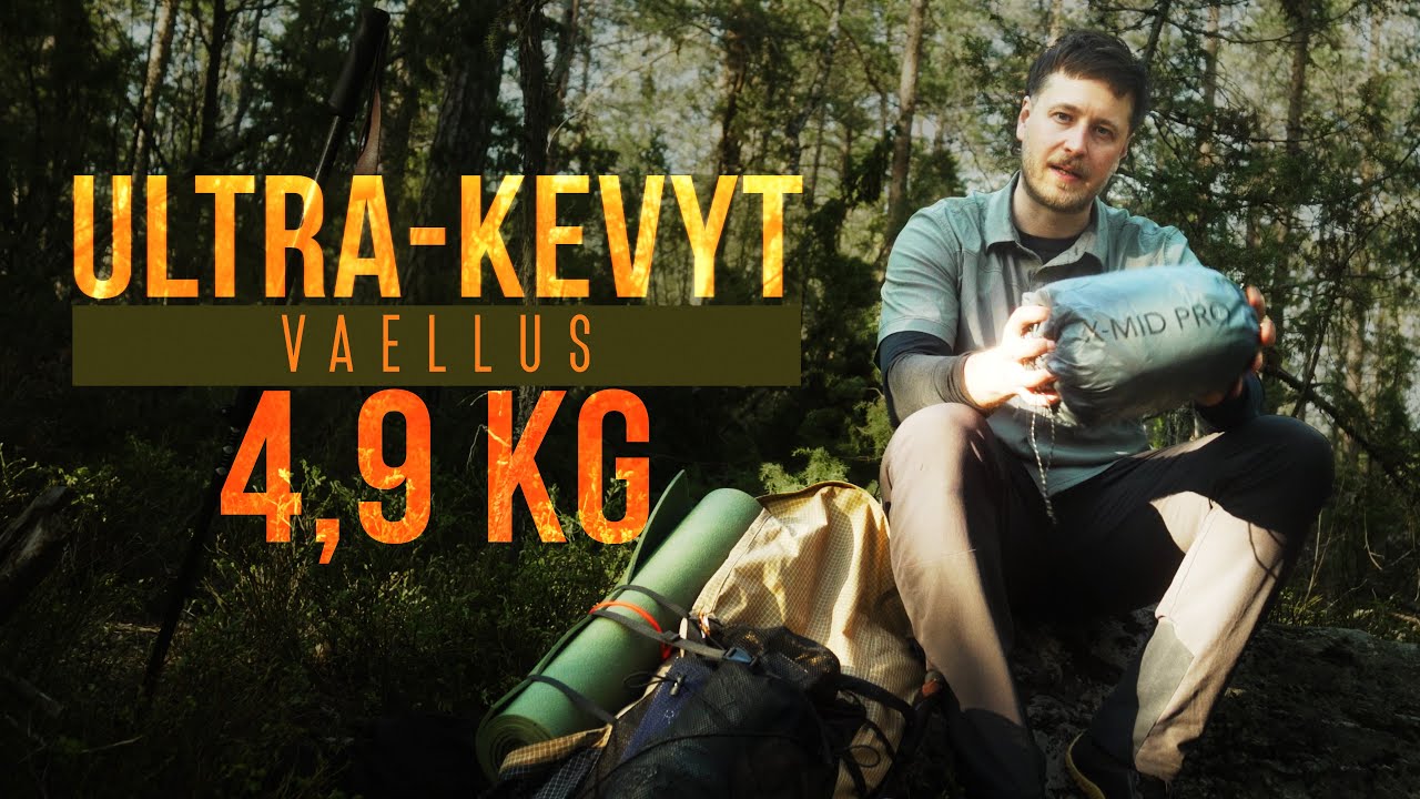 Vaellus läpi Nuuksion kansallispuiston - Kevytretkeily - Ultralight backpacking - Vaellus 2023