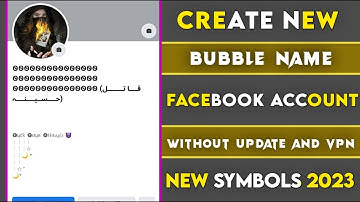 How To Make Bubble Name Id On Facebook 2023 | How To Create Bubble Name Facebook Id 2023