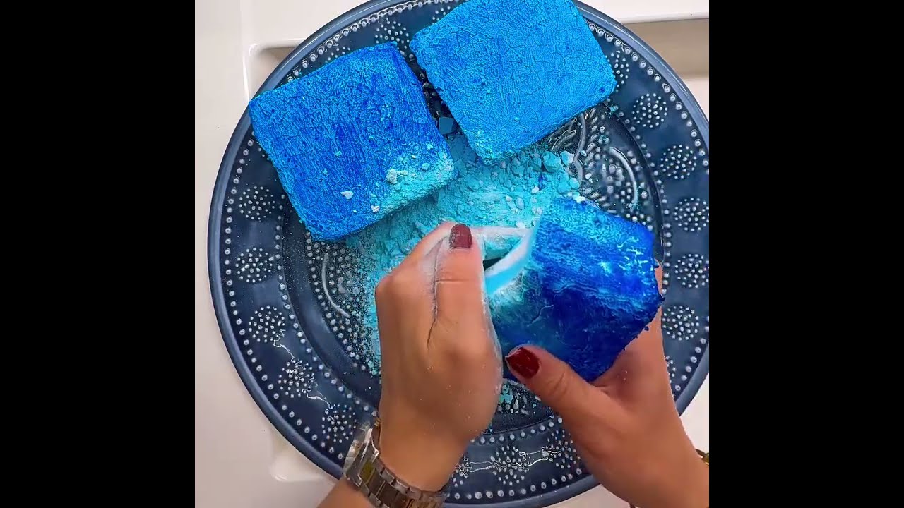 Blue pasted gymchalk blocks 🌊🐋