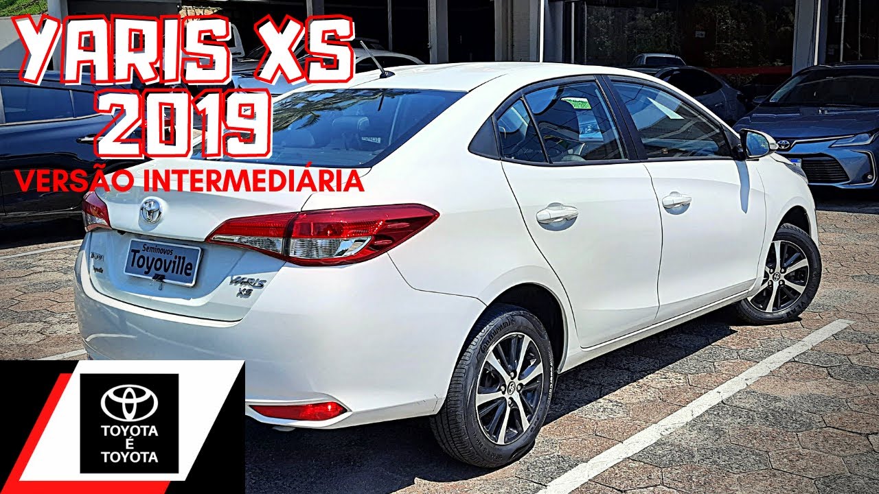 TOYOTA YARIS XS 2019 1.5 SEDAN SEMINOVO DETALHES DO INTERIOR E EXTERIOR
