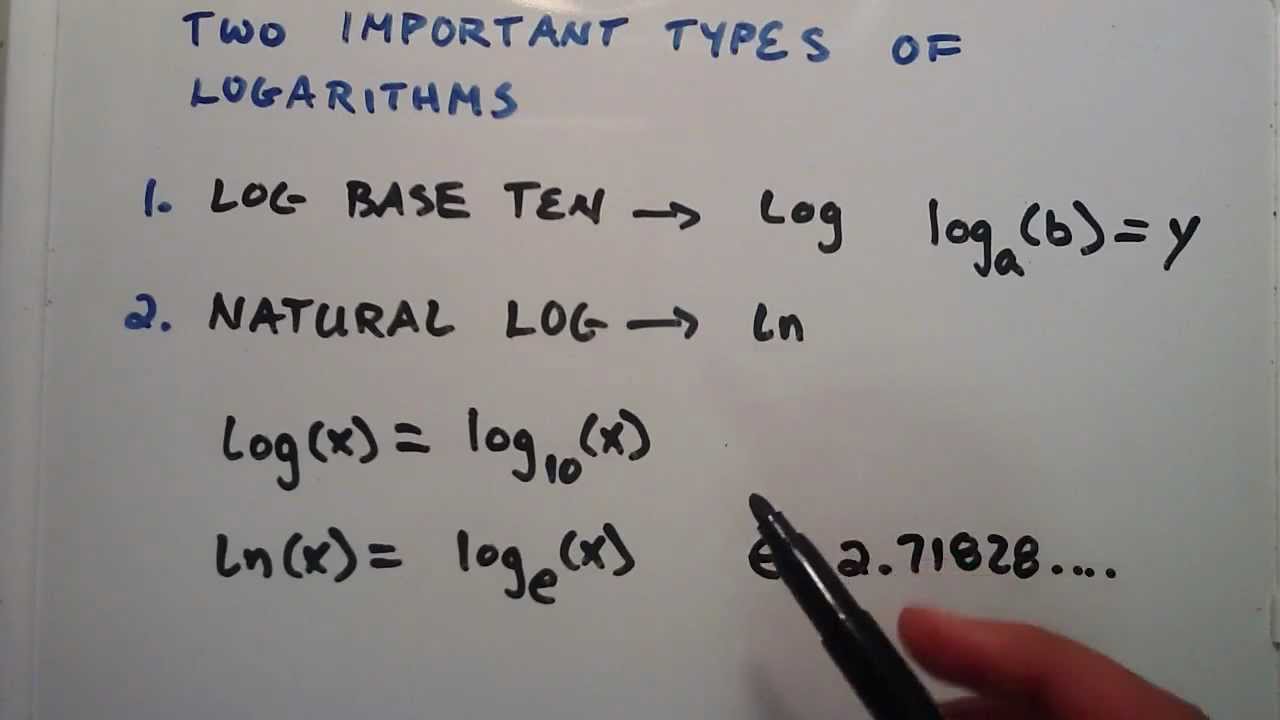 Why is log e important?