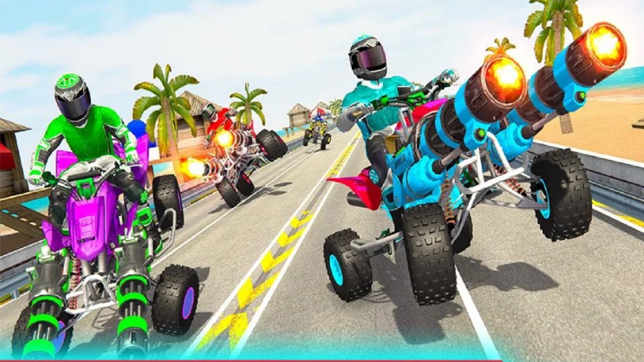 ATV Quad Bike Racing Simulator- Bike Shooting Game #3 - android game play