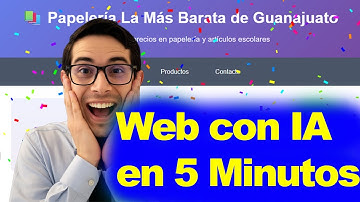 Cómo Crear una Página Web con IA en 5 minutos: Tutorial (¡Sin saber programar!)