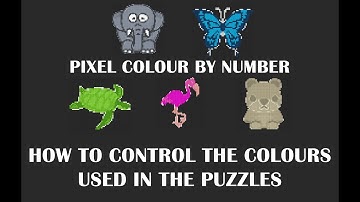 The Pixel Color By Number Generator - How To Control The Colours Used In Puzzles