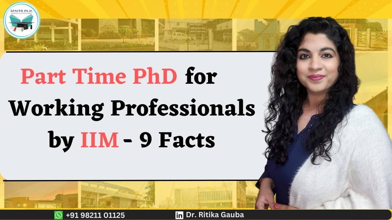 part time phd programs for working professionals