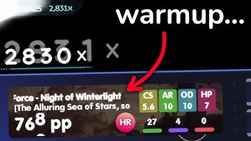 this was supposed to be a warmup...