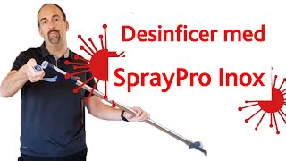 SprayPro Inox - Nem og hurtig desinfektion og aftørring af større arealer