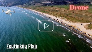 Zeytinköy Plajı Selçuk 4K Dji Drone Footage İzmir