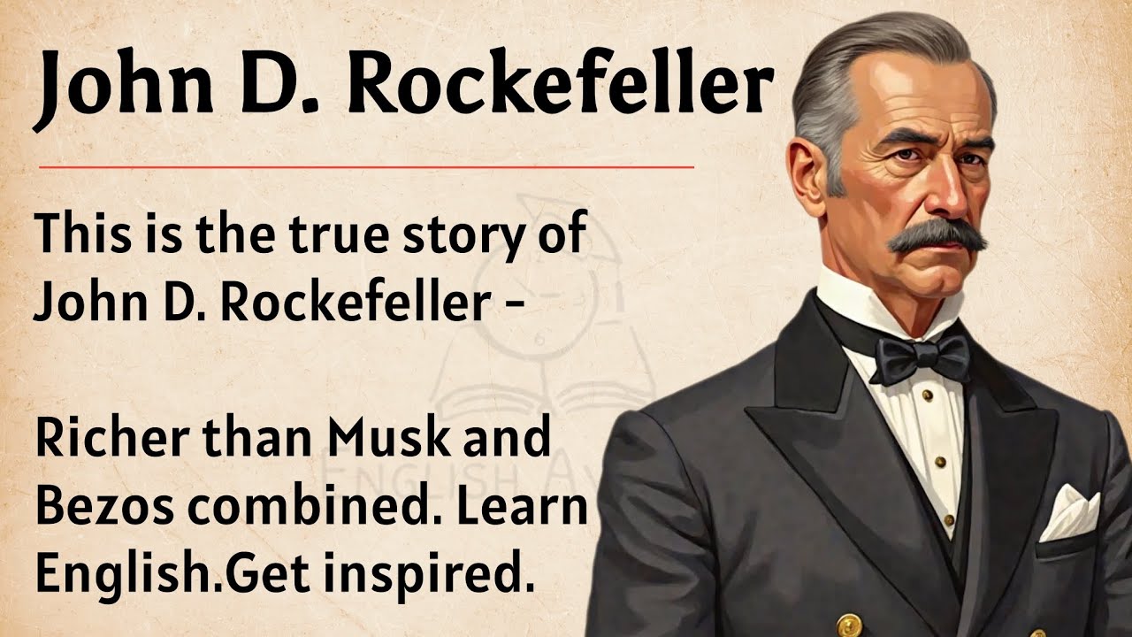 Outline Video The Untold Story of John D. Rockefeller || Learn English Through Story Level 3 🔥 || Graded Reader ✅️
