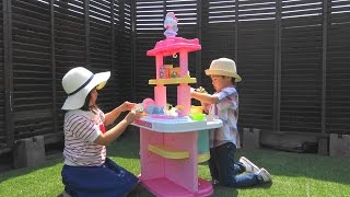 Hello Kitty Kitchen Toy キティちゃん おもちゃ システムキッチン お料理したよ♡