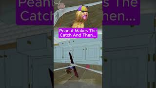 Peanut Makes The Catch And Then... 😂 #theburntpeanut #gaming #streamermoments #burglingnomes #twitch