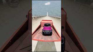 Truck vs Toyota g64 vs mega ramp #beamngdrive #beamngcrash