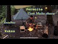 Pernoite sozinho com muita chuva entale de uma kuksa bushcraft 
@bushcraft #solo #pernoite