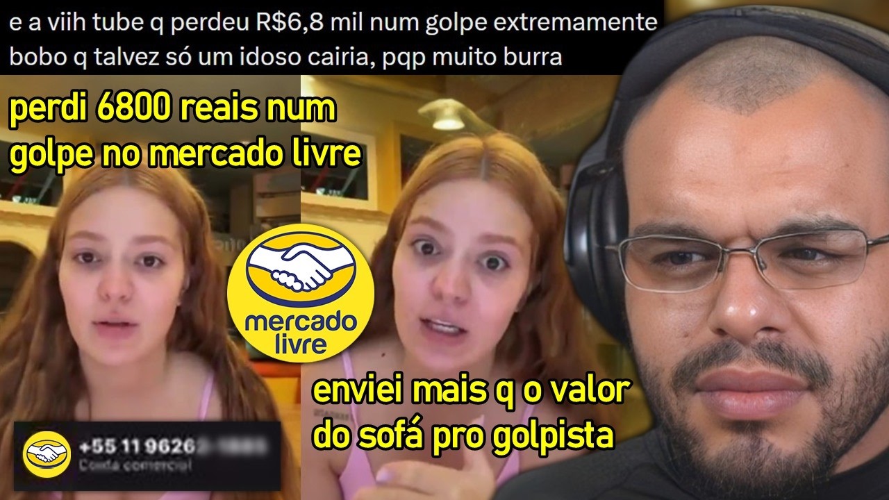 VIIH TUBE CAÍ EM GOLPE AO VENDER SOFÁ E É CHAMADA DE BURRA NO X